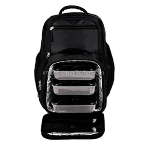 Insulated Meal Prep Backpack Cooler Backpack Bag Meal Prep Lunch Box Backpack Thermal Food With Cooler Compartment 600D