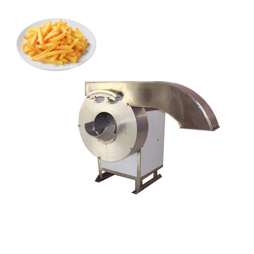 Kentang Beku French Fries Membuat Cutting Line Produksi Keripik Kentang Cutter Slicer