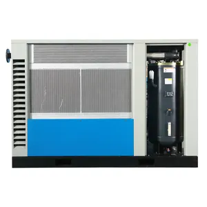 90KW 125HP 7-12.5bar New Energy-saving Double Screw Air Compressor With Dryer SCR125II