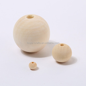 Popular 10mm Wooden Beads With Hole Wood Round Ball Solid Natural Wooden Bead Accessories - Product Image 5