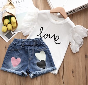 Offerta Speciale: Completo Estivo per Bambina con Maglietta <span class=keywords><strong>Bianca</strong></span>, Set di Abbigliamento per Bambine - Product Image 2