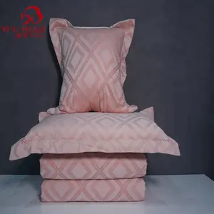 Hotel Bed Duvet Cover Katun Penghibur Set Tempat Tidur Selimut Pasangan Sarung Bantal