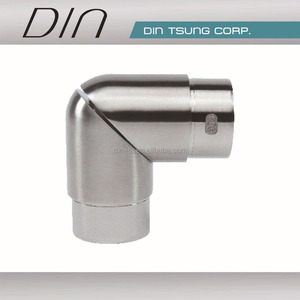 ข้อต่อท่อสแตนเลส 90 องศา ทนสนิม สำหรับราวบันได - Product Image 1