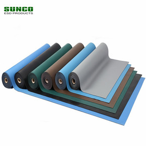 Xanh Xám Xanh ESD Cao Su Mat Cho Bàn Làm Việc Với SGS Và RoHS Giấy Chứng Nhận - Product Image 1