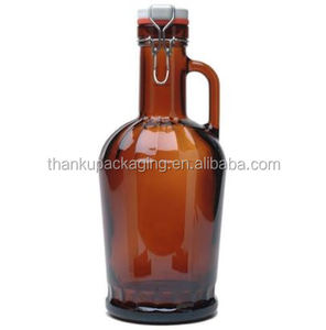 2l groler 64oz 맥주 groler 유리병 앰버와 클리어 32oz 1l 1000ml 2000ml