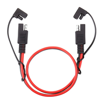 Kabel Ekstensi SAE 18AWG dengan Tutup Debu, Kabel Harness SAE ke SAE Quick Disconnect