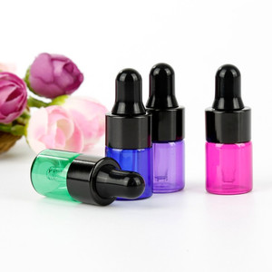 Stock <strong>Small</strong> Oils Sample Cosmetic Packaging 1ml 2ml 3ml 5ml Amber Mini Vial Essential Oil Dropper Glass <strong>Bottles</strong> - Product Image 6