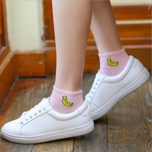YUELI Custom <strong>Art</strong> Fresh Fruit Boat <strong>Socks</strong> Women Ankle Cotton <strong>Socks</strong> - Product Image 4