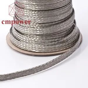 CMPower Electrical Braided Cable Bus Bars Tin Coated 2mm 3mm Copper Wire