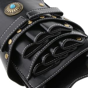 Sac de taille en cuir pour barbier outils de coiffeur salon de coiffure porte-ciseaux et peignes étui spécial pour pinces à cheveux - Product Image 4