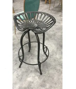 Tractor Seat Stool Seat Chair Workshop Garage Bar Garden Cast Iron Metal Rustic for heavy people