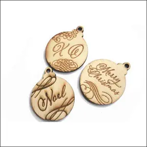 Handmade Wooden Craft tag Round Wooden Coin Circle Wood Token tag