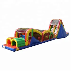 Commercial Children Bouncer Obstacle Course Inflatable Games China / Inflatable Run Obstacle Challenge