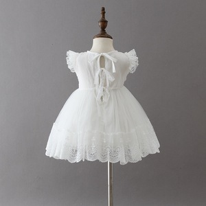 Hot Sale <strong>White</strong> Baby <strong>Girl</strong> Christening Baptism <strong>Dress</strong> for Toddler - Product Image 3