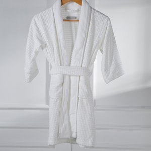 Kimono Mandi Hotel Bintang 5 Oem Mewah 400Gsm Selendang Bordir Katun Mesir Mantel Mandi Hotel Putih