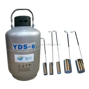 YDS-10A Cryogennic wadah nitrogen cair/cair nitrogen dewar dengan panjang tabung 276mm