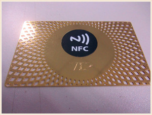 Kartu Kunci Hotel RFID/NFC Logam dengan Desain Terukir Laser Dentity/Kartu Kredit Logam - Product Image 2
