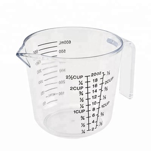 Gelas Ukur Plastik Akrilik 3 Buah, Alat Panggang 150Ml 300Ml <span class=keywords><strong>600Ml</strong></span> Cangkir Ukur