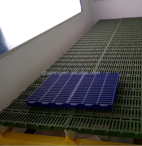 Plastic slat floor for pig farming equipment