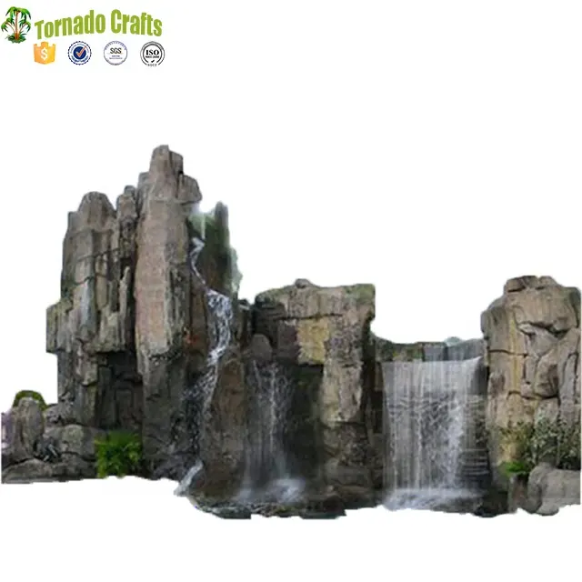 Simulation de moules artificiels chinois pour mini fontaine à eau, murs d'intérieur, jardin, cascade moderne, décoration de mariage, vente en gros