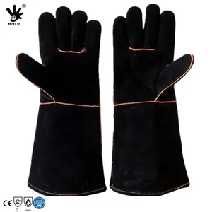 Long Sleeves Leather Gloves for Tools/Tig Welders/Grill/Fireplace/Stove