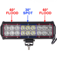 Liwiny-barre lumineuse led pour véhicule, 10-30v, 9 pouces, pour toit de voiture, barre d'éclairage pour véhicule tout-terrain, 4x4, 54w