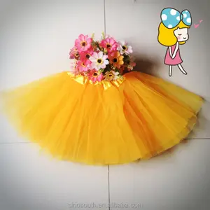 Atacado soft laranja tutu meninas crianças tutu