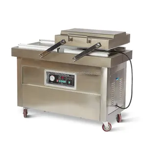 DZ 400/500/600 máquina de envasado al vacío automática de doble cámara grande o envasadora al vacío para té, carne, arroz, alimentos, pescado