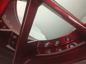 Llantas de rueda forjada de 20 pulgadas, 21 pulgadas, 22 pulgadas, 3 piezas, estructura de aleación, nuevo estilo, color rojo, el mejor <span class=keywords><strong>precio</strong></span> para <span class=keywords><strong>R8</strong></span> 5x112 - Product Image 5