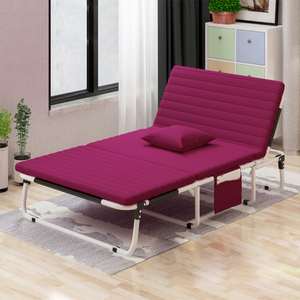 Factory Supply <strong>Adjustable</strong> Metal Frame <strong>Single</strong> Sofa <strong>Bed</strong> Folding Camping <strong>Bed</strong> for Home and Bedroom Use with Side and Cover Bag - Product Image 5