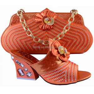 <span class=keywords><strong>Scarpe</strong></span> donna <span class=keywords><strong>tacco</strong></span> <span class=keywords><strong>basso</strong></span> Casual OEM <span class=keywords><strong>scarpe</strong></span> da donna e borsa Set - Product Image 3