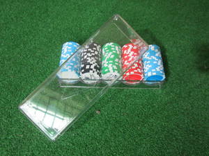 Aangepast Logo Aan Beide Zijden 40Mm Dia Poker Chip Golfbal <span class=keywords><strong>Marker</strong></span>