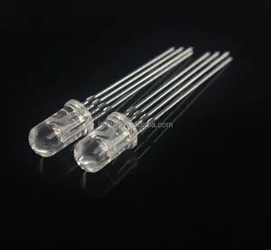 Yüksek parlak kırmızı yeşil mavi 3in1DIP 4 pins RGB led diyot Epistar Sanan çip 3mm 5mm PLCC4 için oyun mekanik klavye keyclick