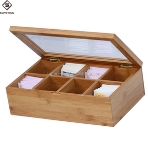 Sale Storage Hot Sale Custom Household Bamboo Wooden Tea Bag Storage Packaging Box