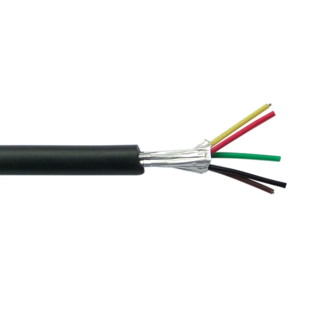 Fil de contrôle des signaux en PVC souple à Double blindage, 18/20/22/24/26AWG, câble ul2464 180 degrés, 300V