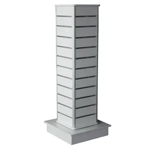 High quality freestanding slatwall tower rotatable