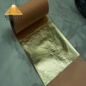 Popular Luxury Col.2.5 Imitation Gold Leaf In Roll Width15cmsLength75 Meters