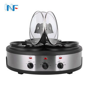 Básica mejor gama alta 2017 nueva llegada Hotel eléctrico vendimia 3 Quart oval <span class=keywords><strong>4</strong></span>.5 triple buffet olla 3 <span class=keywords><strong>en</strong></span> <span class=keywords><strong>1</strong></span> - Product Image 2