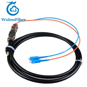 Single mode 2 Core SC/UPC Waterproof fiber optic pigtail manufacturer