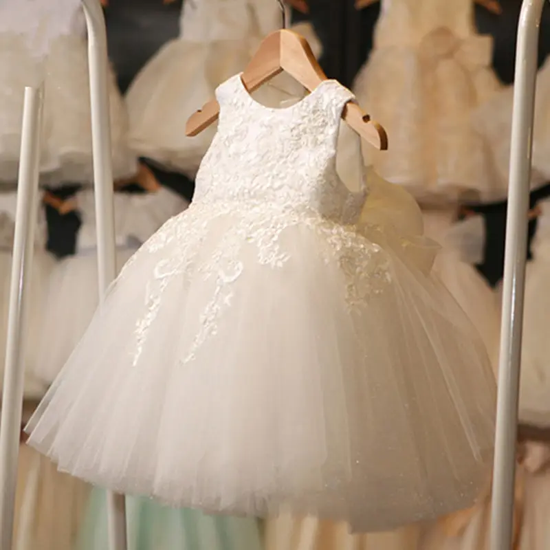 2018 latest design prom baby girl wedding dress with OEM service
