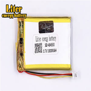 Connector 1,0-<span class=keywords><strong>3</strong></span> p <span class=keywords><strong>3</strong></span>,7 V 484550 1800 mAh rechargeable LiPo battery solar Li ion polymer lithium battery with PCM - Product Image 2