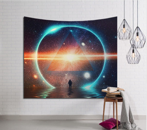 Drop Ship 130*150cm Galaxy <span class=keywords><strong>Tapisserie</strong></span> murale suspendue Hippie Retro Yoga Beach Mat Wholesale Custom Tapisseries - Product Image 2