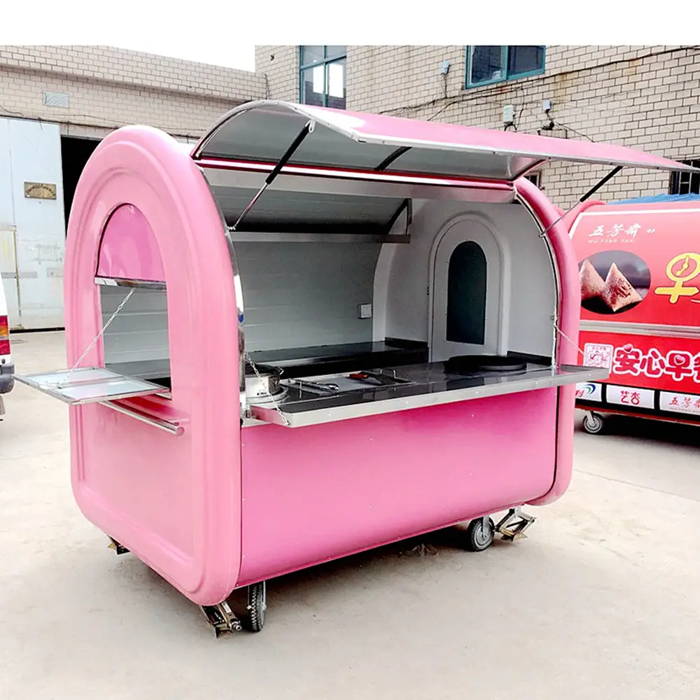 CP-A230165210 Đường Phố Thực Phẩm Trailer Cửa Hàng Chất Lượng Cao Crepe Kioskcorn Chip Thực Phẩm Trailer