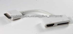 Cable <span class=keywords><strong>Adaptador</strong></span> Digital AV <span class=keywords><strong>HDMI</strong></span> ADAPTER HDTV <span class=keywords><strong>APPLE</strong></span> IPAD 2 <span class=keywords><strong>IPHONE</strong></span> 4S IPOD 4G - Product Image 1