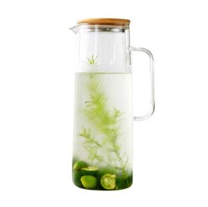 <span class=keywords><strong>Carafe</strong></span> <span class=keywords><strong>en</strong></span> <span class=keywords><strong>verre</strong></span> soufflé à la main classique de 1,3 L pour les voyages <span class=keywords><strong>en</strong></span> plein air <span class=keywords><strong>avec</strong></span> <span class=keywords><strong>couvercle</strong></span> <span class=keywords><strong>en</strong></span> bambou, bouteille isotherme pour le café et le thé - Product Image 3