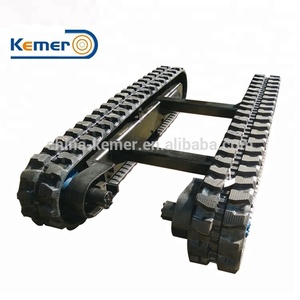 Sasis perayap karet jalur Undercarriage bahan karet yang dipasok pabrik - Product Image 2