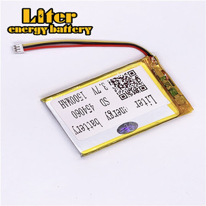 Connector 1,5-<span class=keywords><strong>3</strong></span> p hot sale lithium <span class=keywords><strong>3</strong></span>,7 v 454060 1500 mAh Polymer rechargeable LiPo battery - Product Image 3