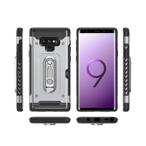 Ốp điện thoại chống sốc Hummer <span class=keywords><strong>2</strong></span> trong <span class=keywords><strong>1</strong></span> có khe cắm thẻ đứng cho Samsung Galaxy Note 9, mặt lưng có chức năng đỡ - Product Image 4
