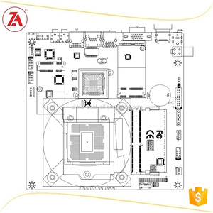 Placa base Intel H110 LGA1151 nueva compatible con DDR3 <span class=keywords><strong>DDR4</strong></span> <span class=keywords><strong>RAM</strong></span> Disco Duro SATA de canal de memoria única Puerto VGA/HD/LVDS integrado - Product Image 4