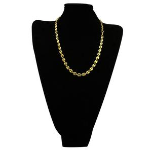 Nouveau Design Collier <span class=keywords><strong>Chaîne</strong></span> Grains <span class=keywords><strong>de</strong></span> <span class=keywords><strong>Café</strong></span> Hip-Hop en Acier Inoxydable Plaqué <span class=keywords><strong>Or</strong></span> et Couleur Argent pour Hommes - Product Image 6
